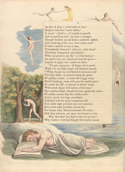 Pensieri notturni di Young, Pagina 4, Cosa, anche se la mia anima percorre misure fantastiche da William Blake